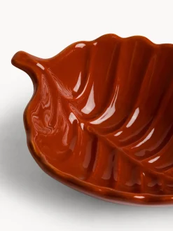 Coppetta in stoneware a forma di foglia