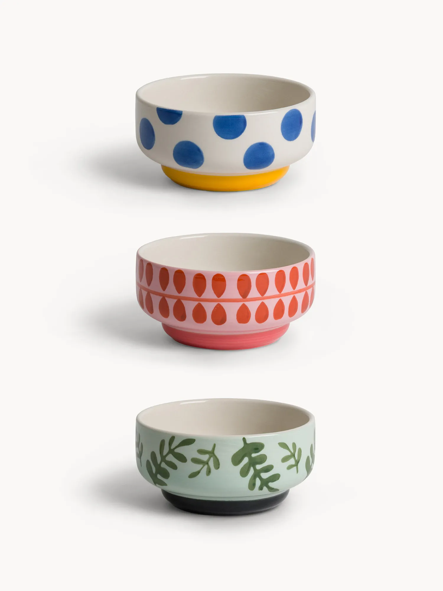 coincasa Coppette in ceramica motivi astratti