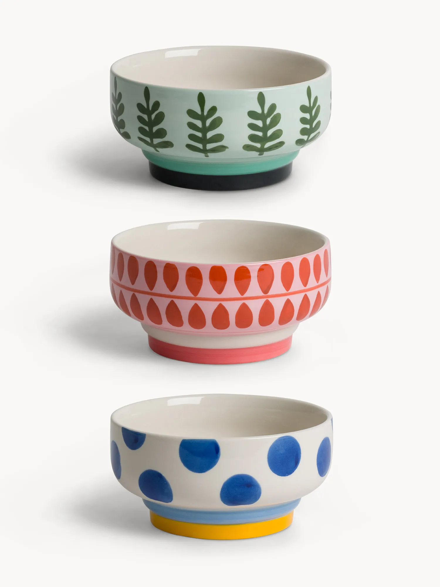 coincasa Coppette in ceramica motivi astratti