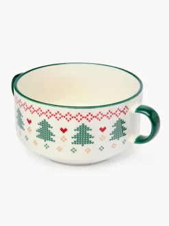 coincasa Coppette pane in new bone china decoro crochet