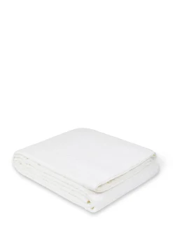 coincasa Copriletto in cotone lavato tinto filo con decoro in rilievo Portofino