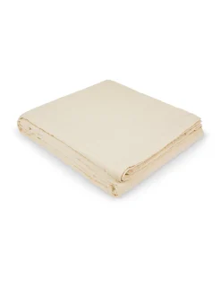 coincasa Copriletto in cotone lavato tinto filo con decoro in rilievo Portofino