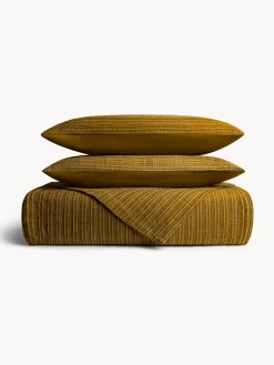 coincasa Copripiumino in puro cotone lavato lavorazione waffle