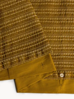 coincasa Copripiumino in puro cotone lavato lavorazione waffle