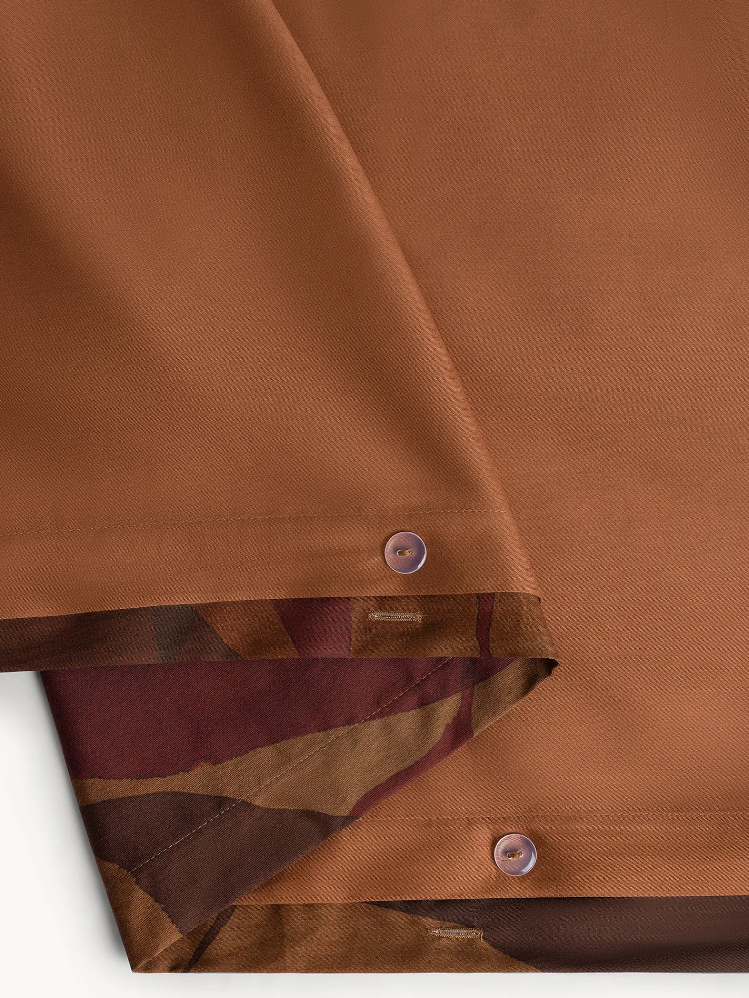 coincasa Copripiumino in raso di cotone stampa foliage