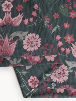 coincasa Copripiumino matrimoniale in cotone percalle stampa floreale