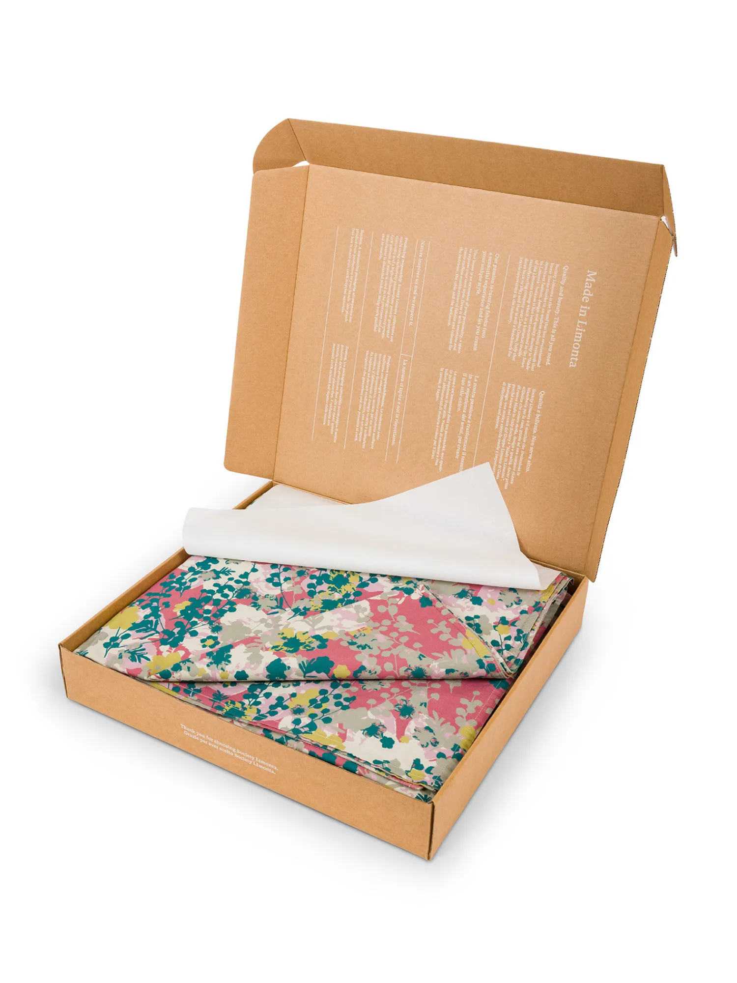 society limonta Copripiumino percalle di cotone stampato Special Capsule SOCIETY Made in Italy per Coincasa