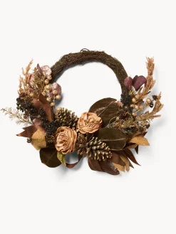 coincasa Corona con fiori finti autunnali