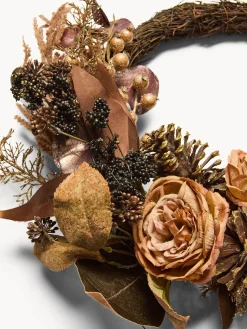 coincasa Corona con fiori finti autunnali