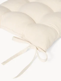 coincasa Cuscino da sedia con lacci in cotone e lurex