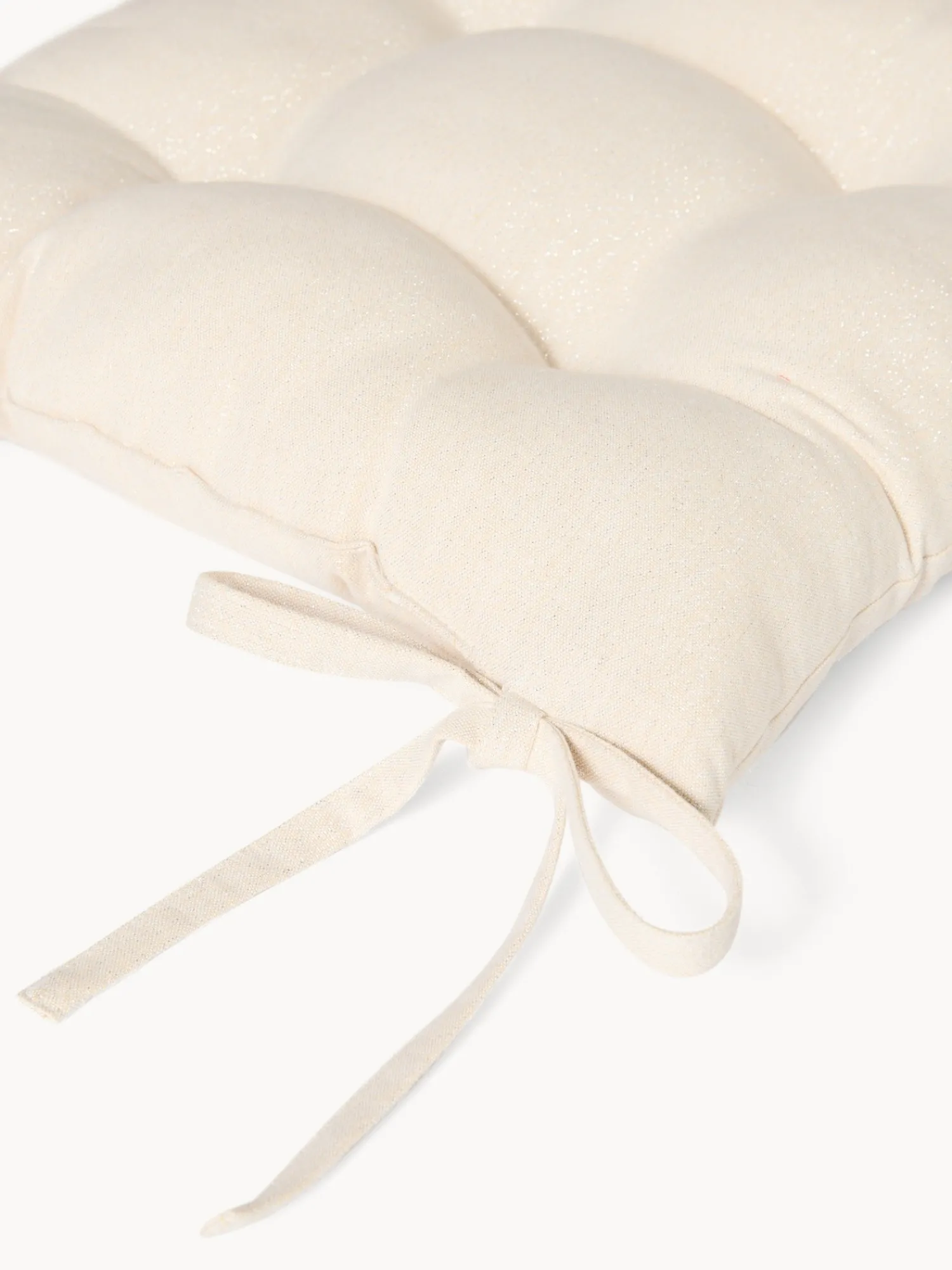 coincasa Cuscino da sedia con lacci in cotone e lurex