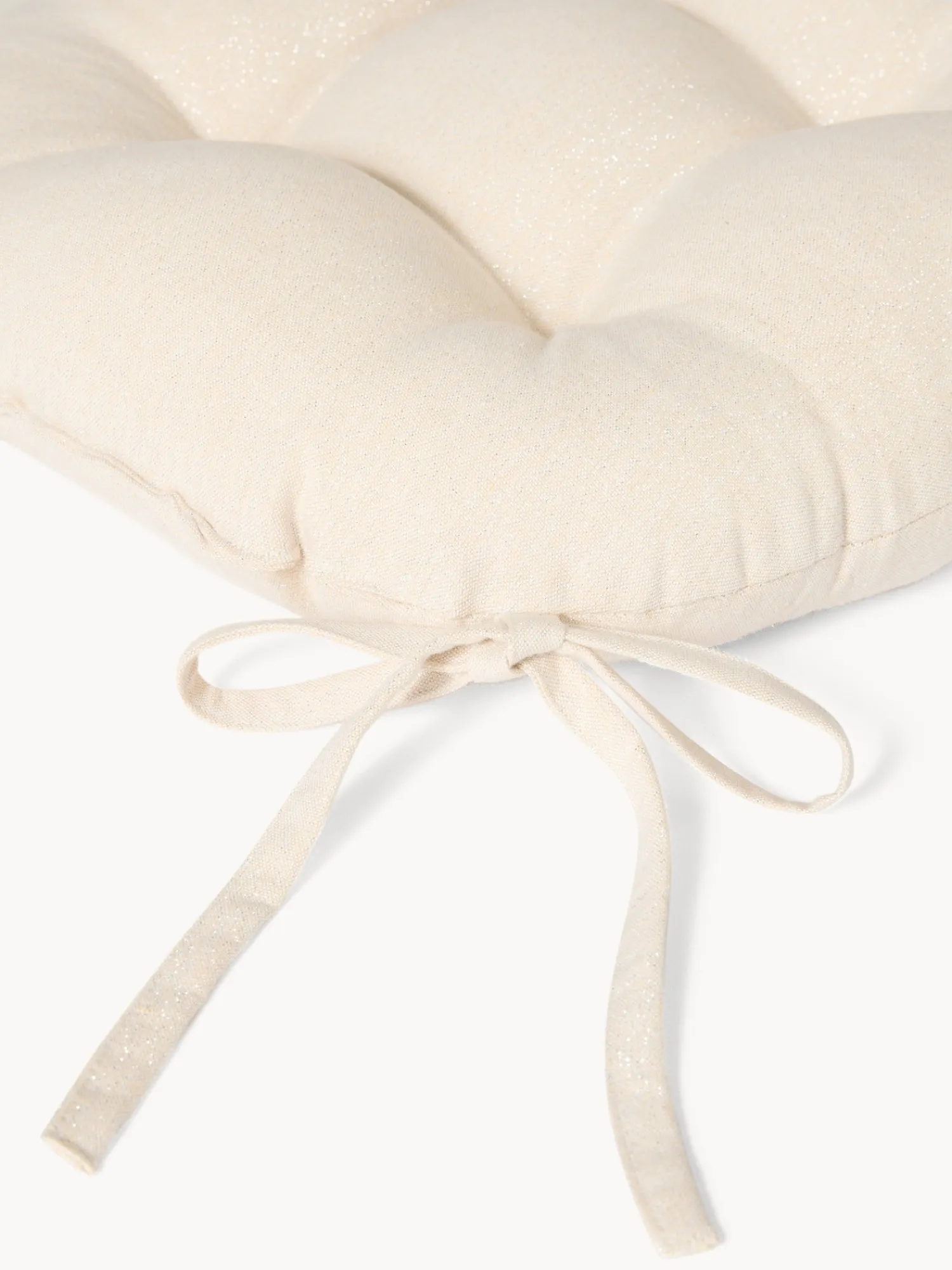 coincasa Cuscino da sedia con lacci in cotone e lurex