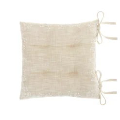 coincasa Cuscino da sedia puro cotone fiammato tinta unita