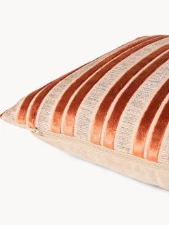 coincasa Cuscino 35x55 cm con fasce in velluto a contrasto