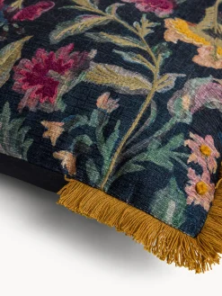 coincasa Cuscino 45x45 cm con stampa floreale e frange
