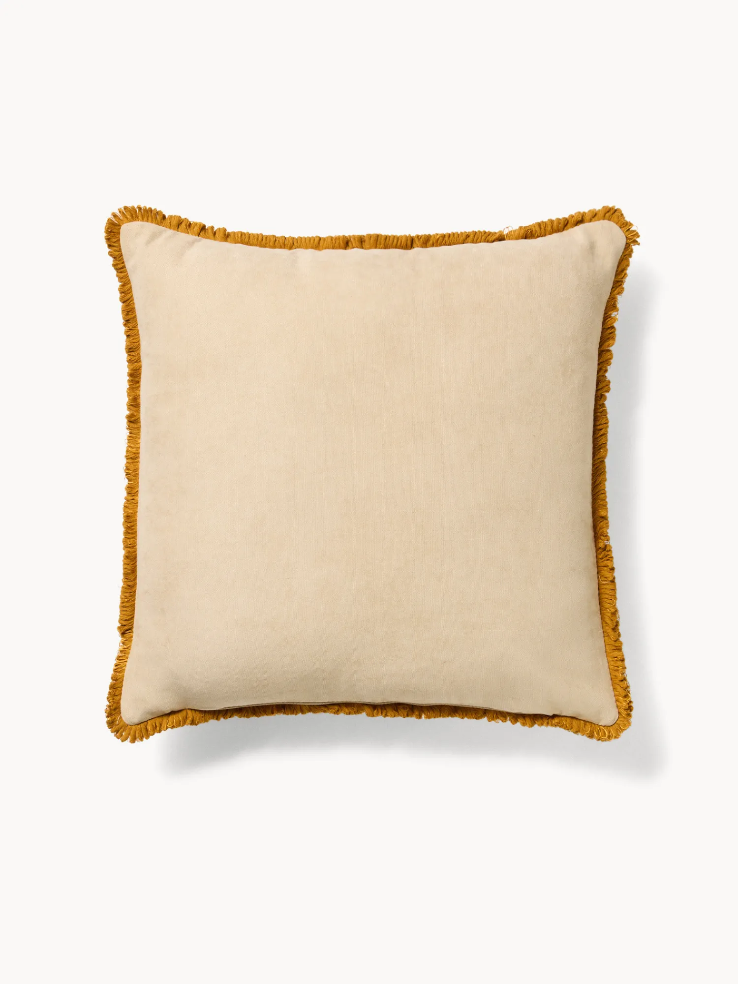 coincasa Cuscino 45x45 cm con stampa melograno e frangette