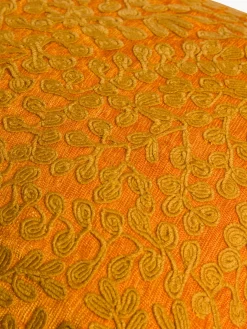 coincasa Cuscino 45x65 cm in ciniglia ricamo floreale