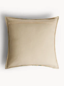 coincasa Cuscino 45x45 cm in cotone con ricamo geometrico