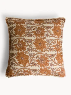 coincasa Cuscino 50x50 cm in cotone con stampa floreale