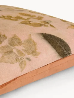coincasa Cuscino 50x50 cm in lino eco-print foliage