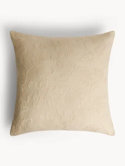 coincasa Cuscino 50x50 cm in puro cotone jacquard con motivo floreale