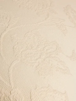 coincasa Cuscino 50x50 cm in puro cotone jacquard con motivo floreale