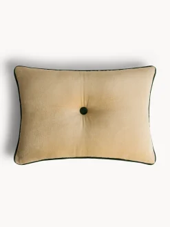 coincasa Cuscino 35x50 cm in velluto con piping a contrasto