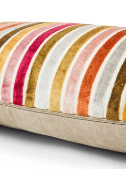 coincasa Cuscino 35x55 cm in velluto jacquard a righe