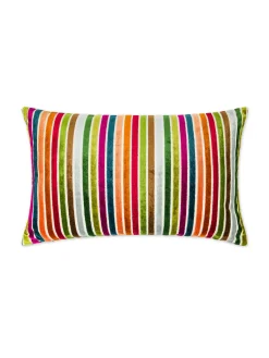 coincasa Cuscino 35x55 cm in velluto jacquard a righe