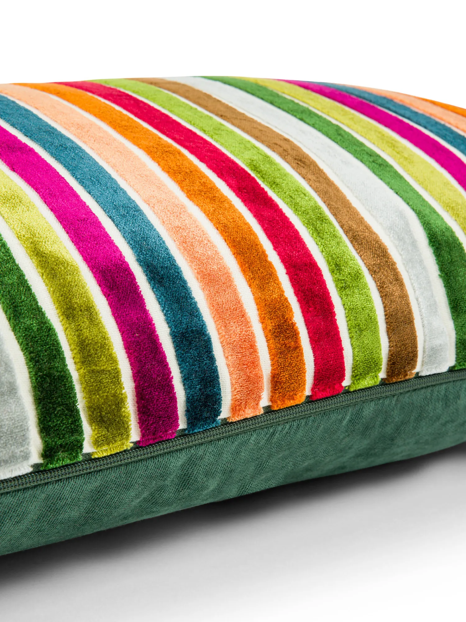 coincasa Cuscino 35x55 cm in velluto jacquard a righe