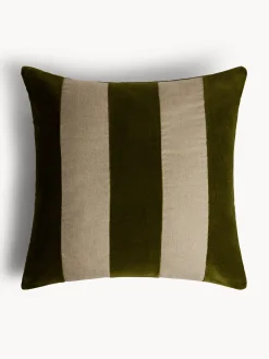coincasa Cuscino 50x50 cm in velluto righe a contrasto