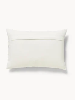 coincasa Cuscino 35x50 in cotone con ricamo floreale a catenella