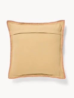 coincasa Cuscino 45x45 in cotone con ricamo a catenella