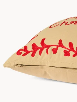 coincasa Cuscino 45x45 in cotone con ricamo a catenella