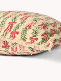 coincasa Cuscino 50x50 in garza di cotone con frangette