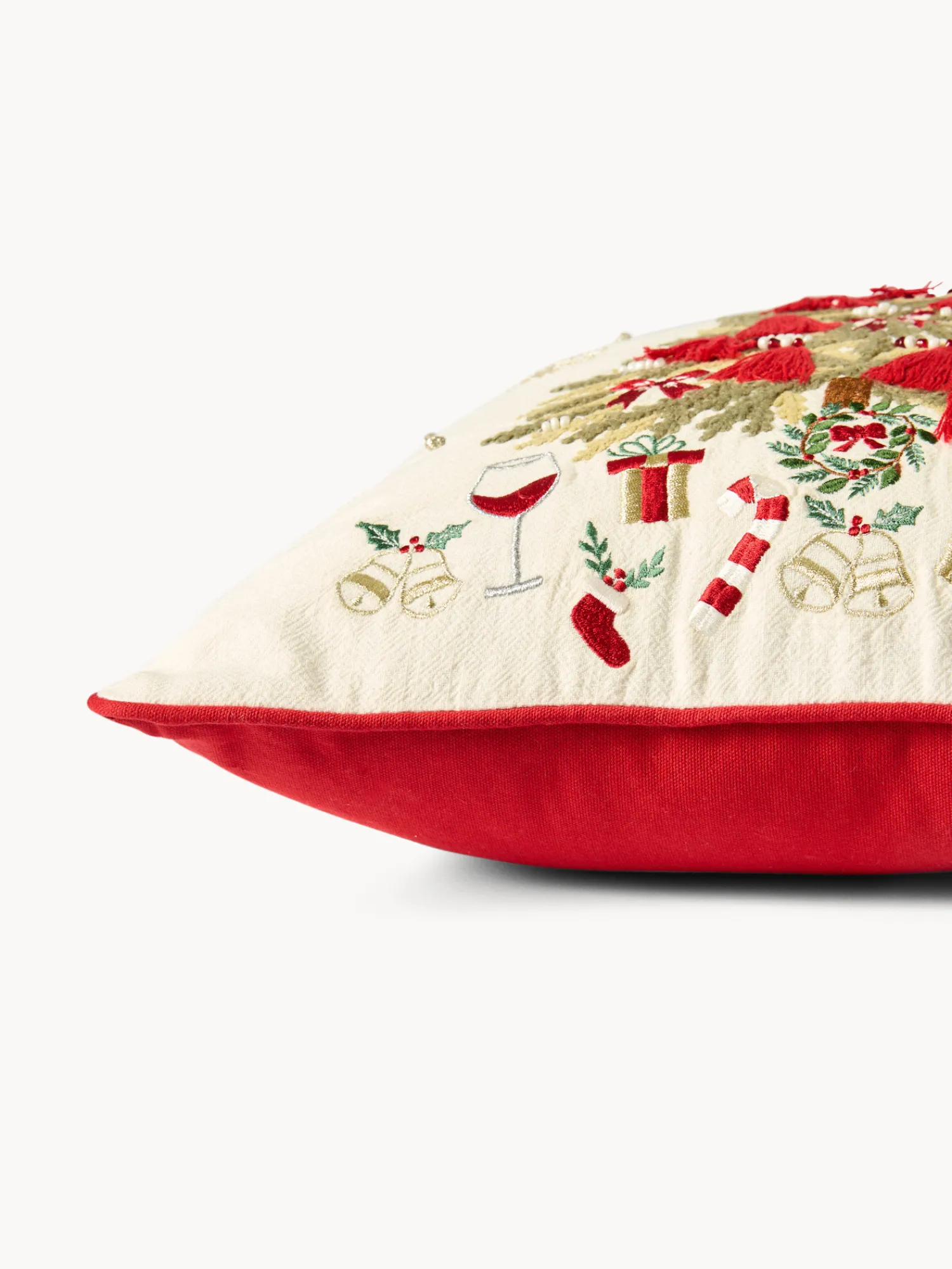 coincasa Cuscino 45x45 ricamo albero di Natale