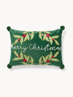 coincasa Cuscino 35x50 ricamo merry christmas