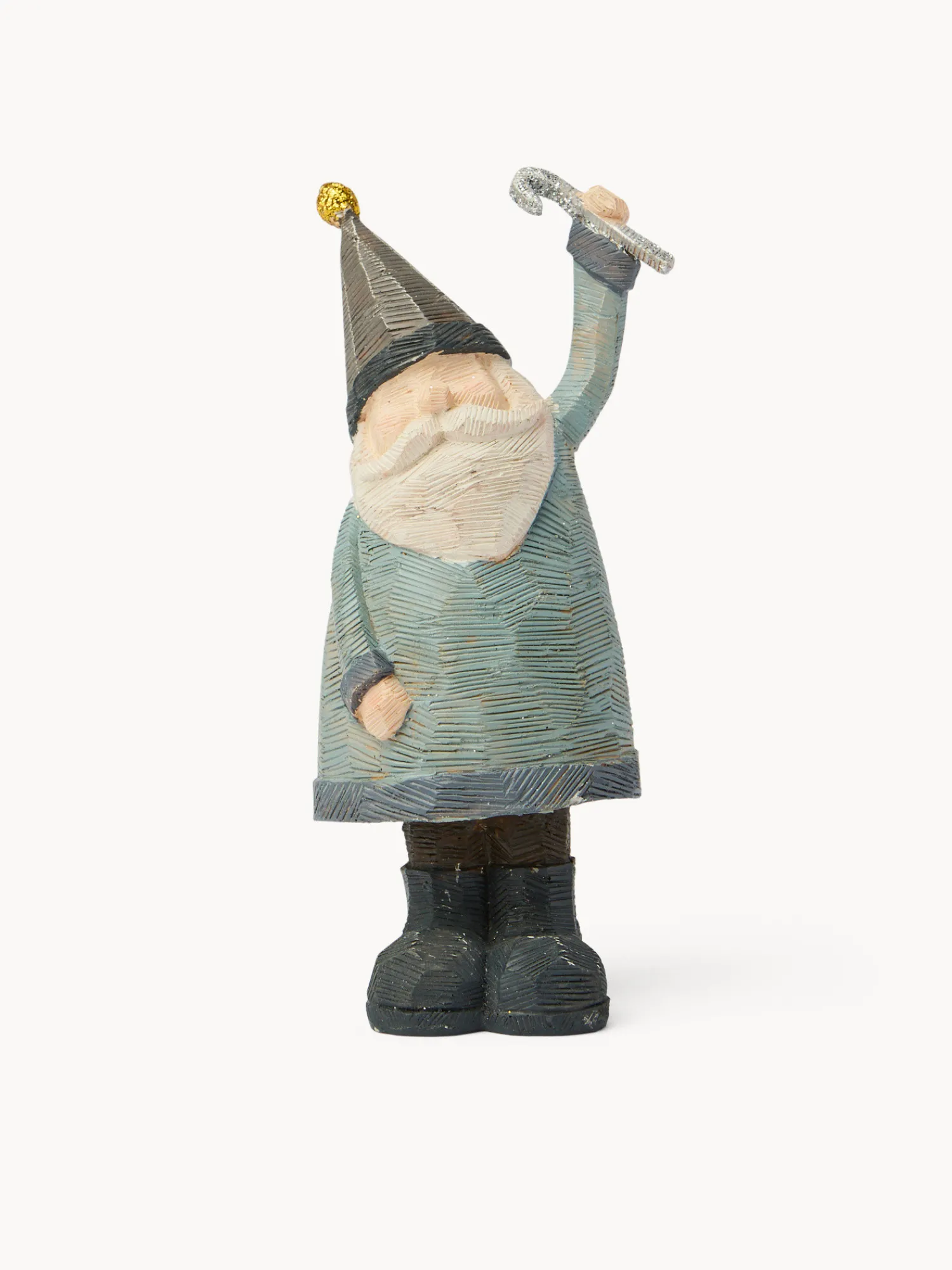 coincasa Decorazione in resina a forma di Babbo Natale