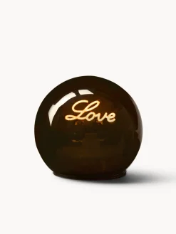 coincasa Decorazione in vetro con scritta love a led