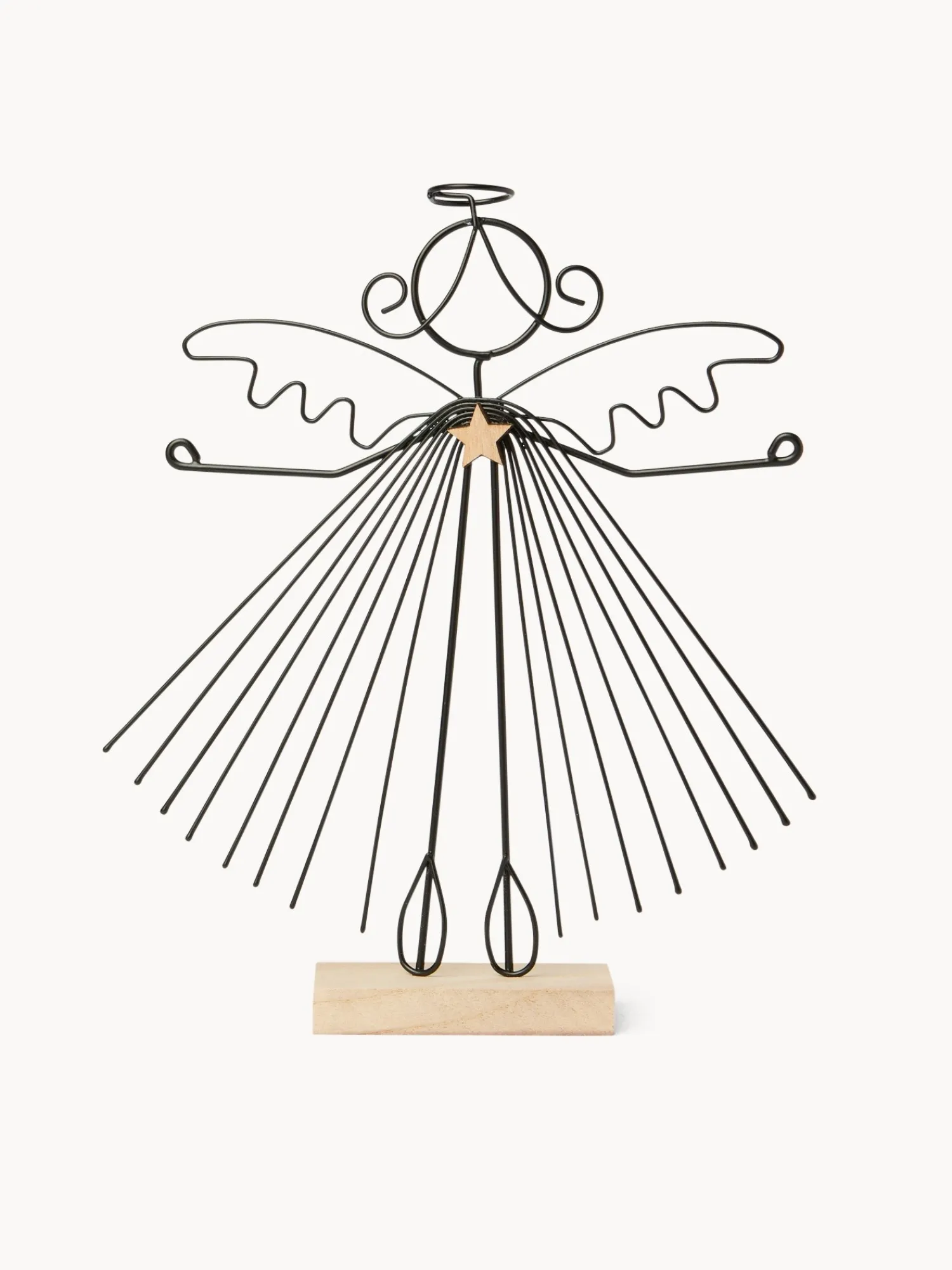 coincasa Decoro a forma di angelo in ferro