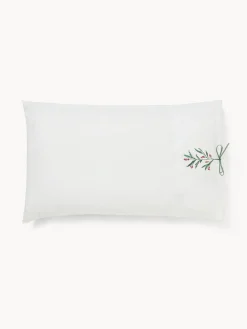 coincasa Federa in cotone percalle con ricamo