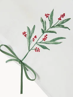 coincasa Federa in cotone percalle con ricamo