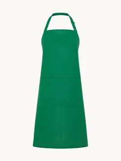 coincasa Grembiule a pettorina in slub di cotone tinta unita