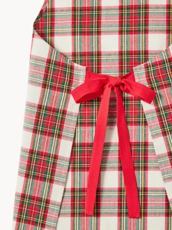 coincasa Grembiule a pettorina tartan in puro cotone tinto filo