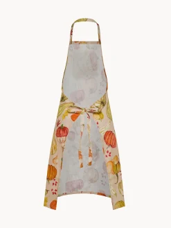 coincasa Grembiule in panama di puro cotone stampa zucche