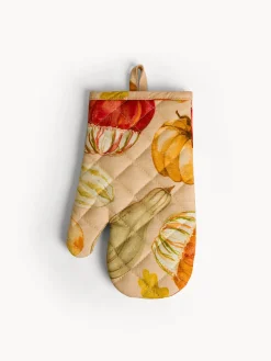 coincasa Guanto da cucina in panama di puro cotone stampa zucche