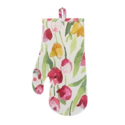 coincasa Guanto da cucina puro cotone stampa tulipani
