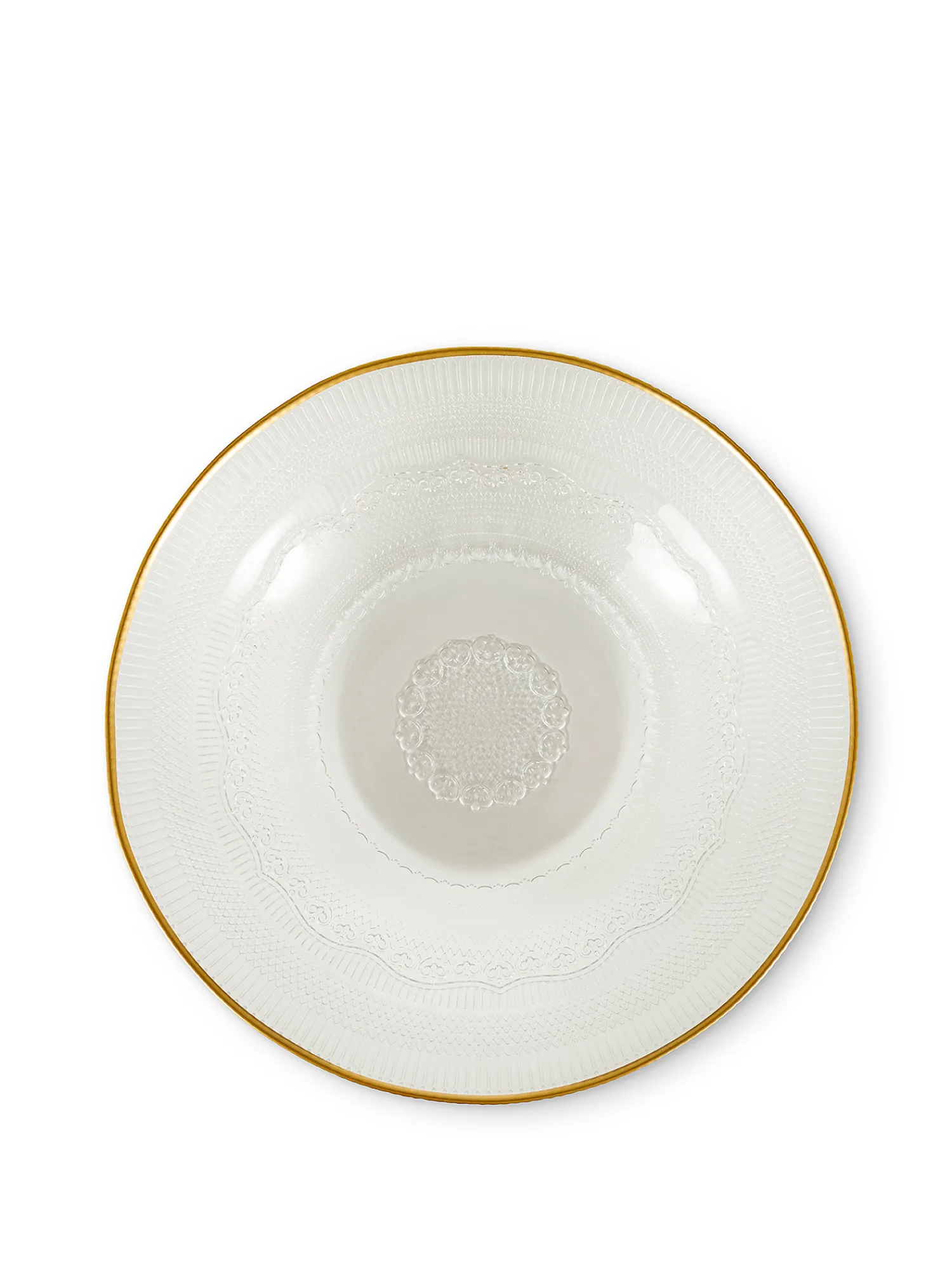 coincasa Insalatiera vetro filo oro