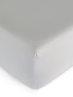 coincasa Lenzuolo con angoli raso di cotone tinta unita Zefiro