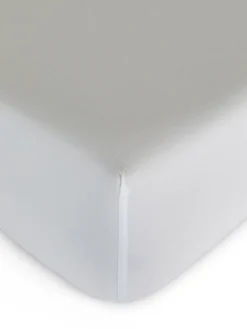 coincasa Lenzuolo con angoli raso di cotone tinta unita Zefiro